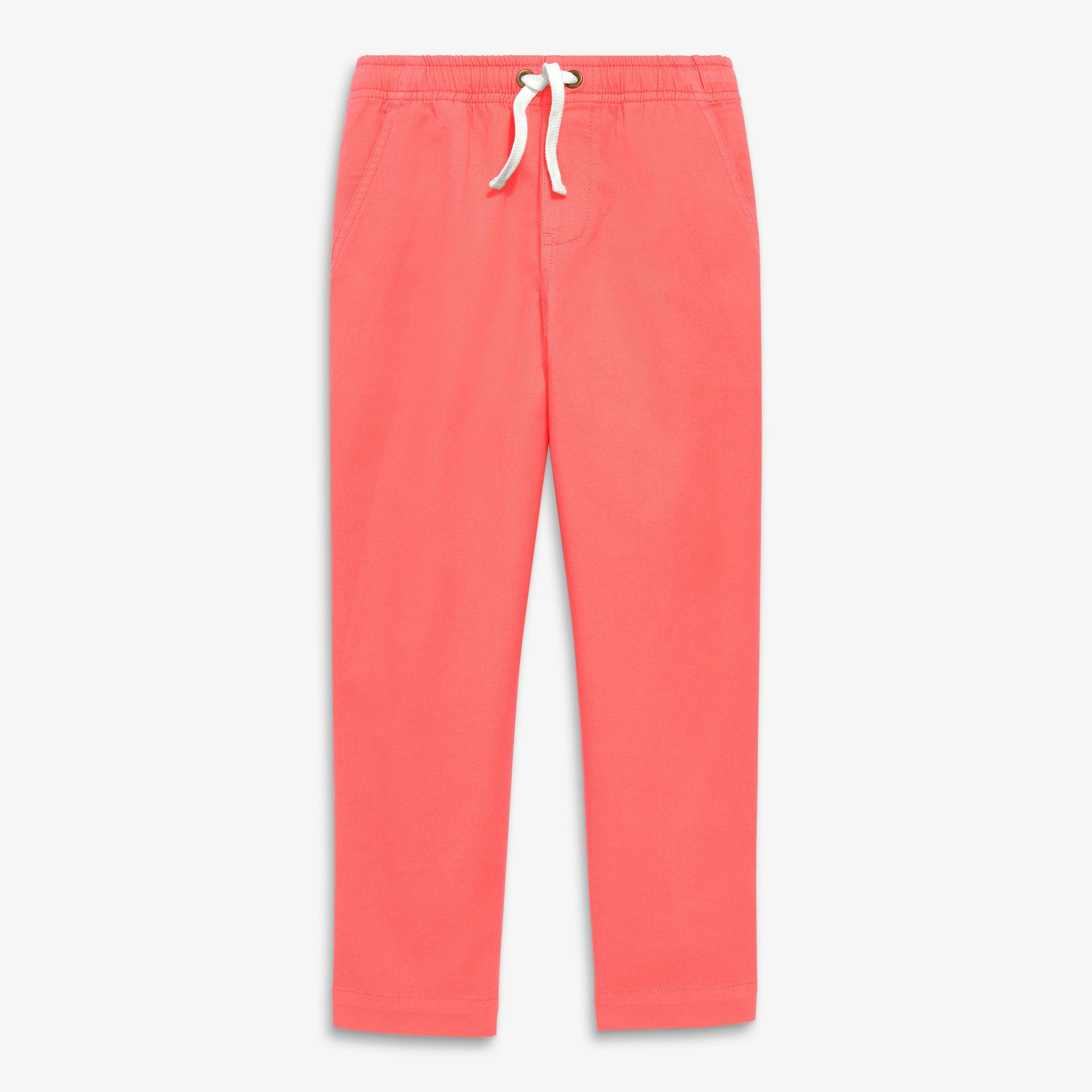 Kids stretch chino drawstring pant