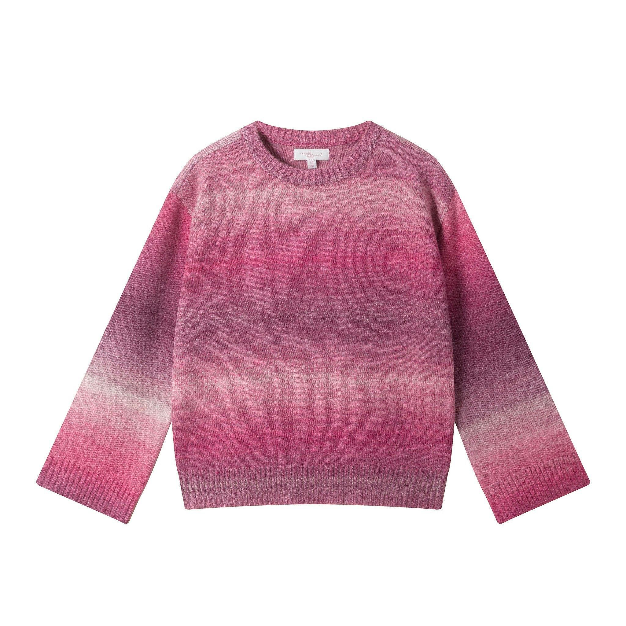Tween Girls OmbrÃ© Bell Sleeve Sweater | Pink Mauve
