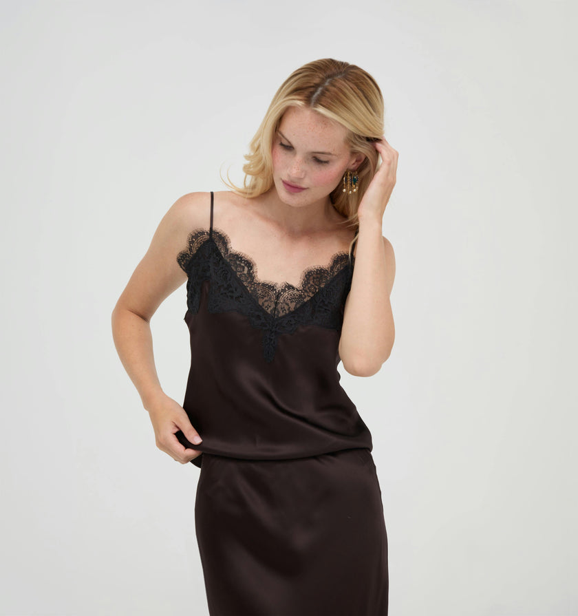 The Gracie Top -  Chocolate