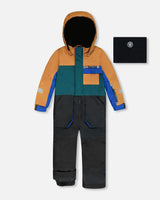 One-Piece Play Snowsuit Colorblocked And