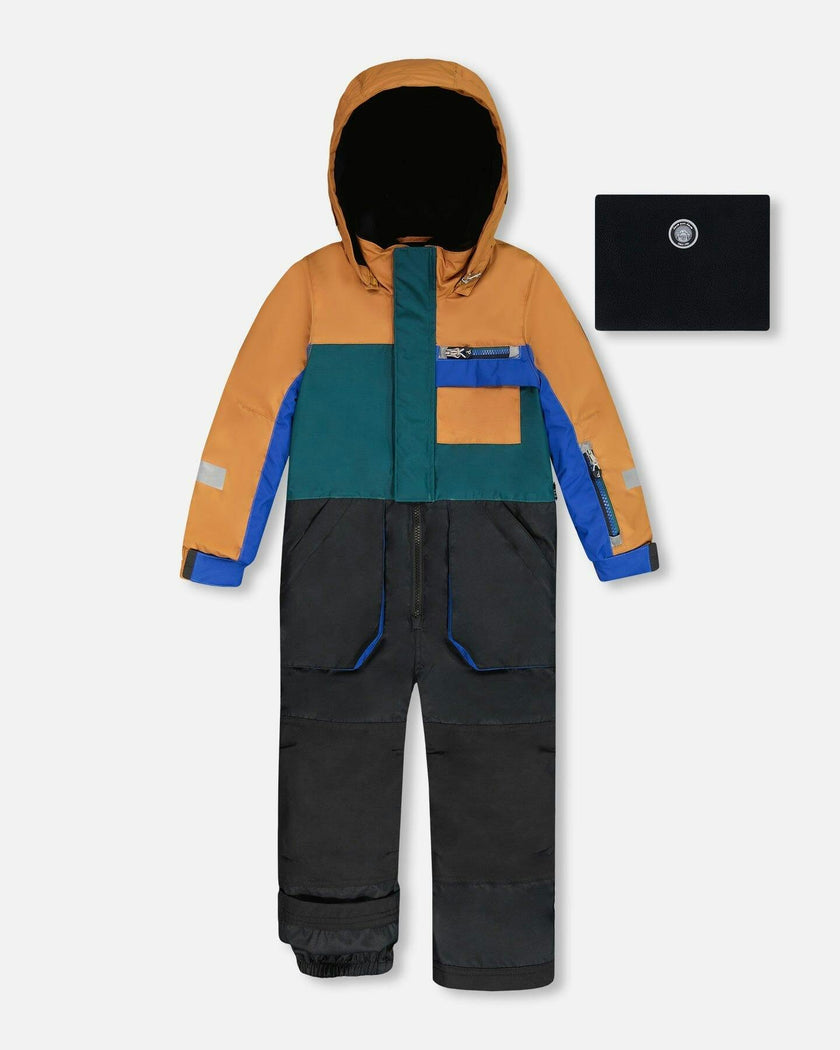 One-Piece Play Snowsuit Colorblocked And