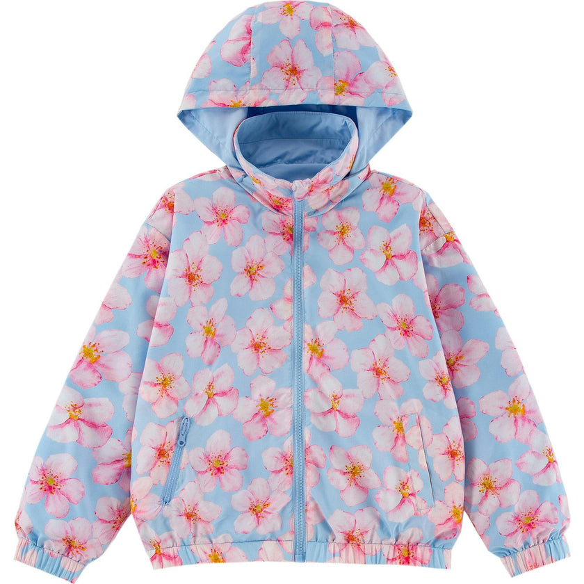 Max Reversible Rain Jacket Windbreaker, Hibiscus