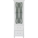 Florence Wooden Linen Tower Cabinet With Storage