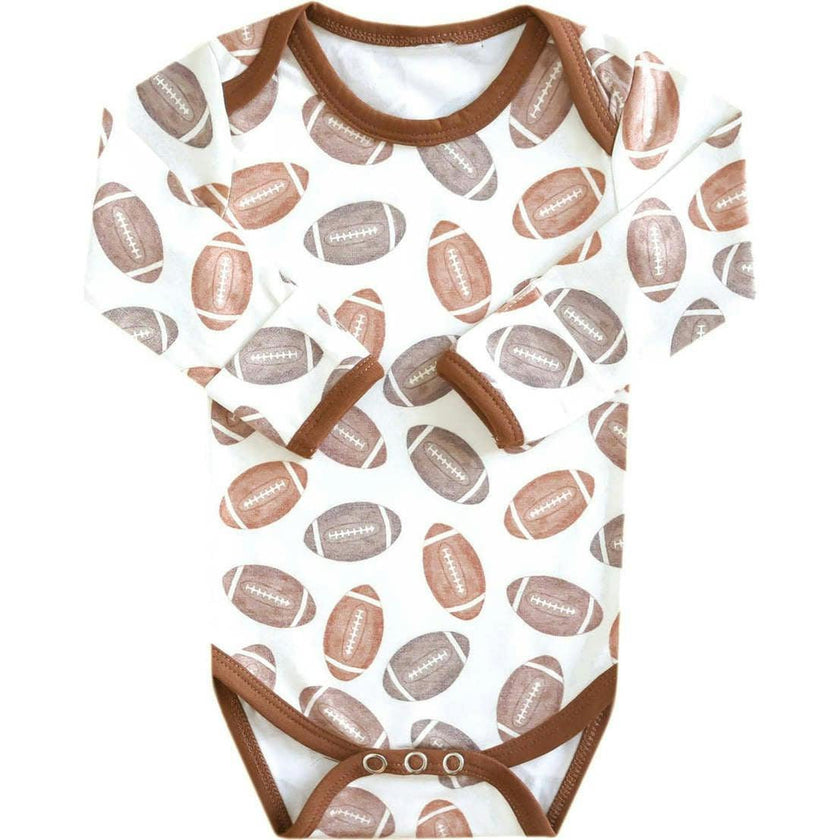 Ultra Soft Long Sleeve Overlap Shoulders Bodysuit, Prints