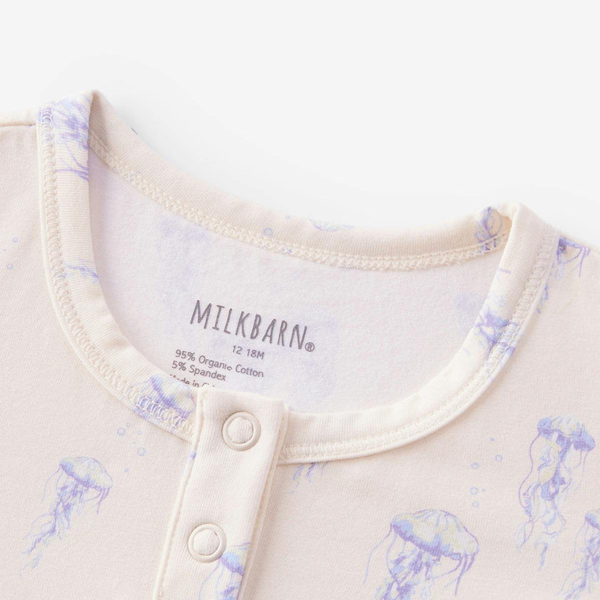 Sunset Jellyfish Cotton Stretch Shortall