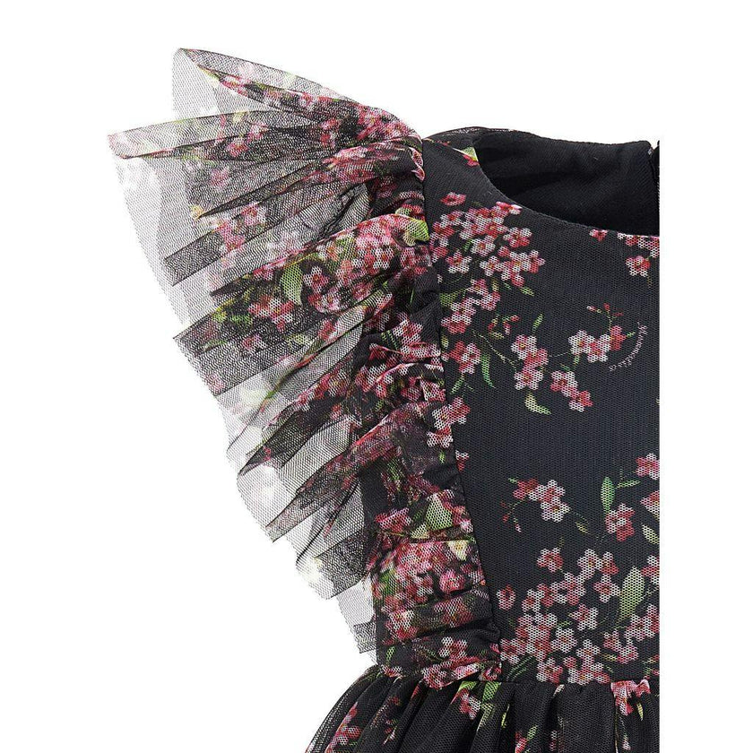 Floral Print Tulle Dress