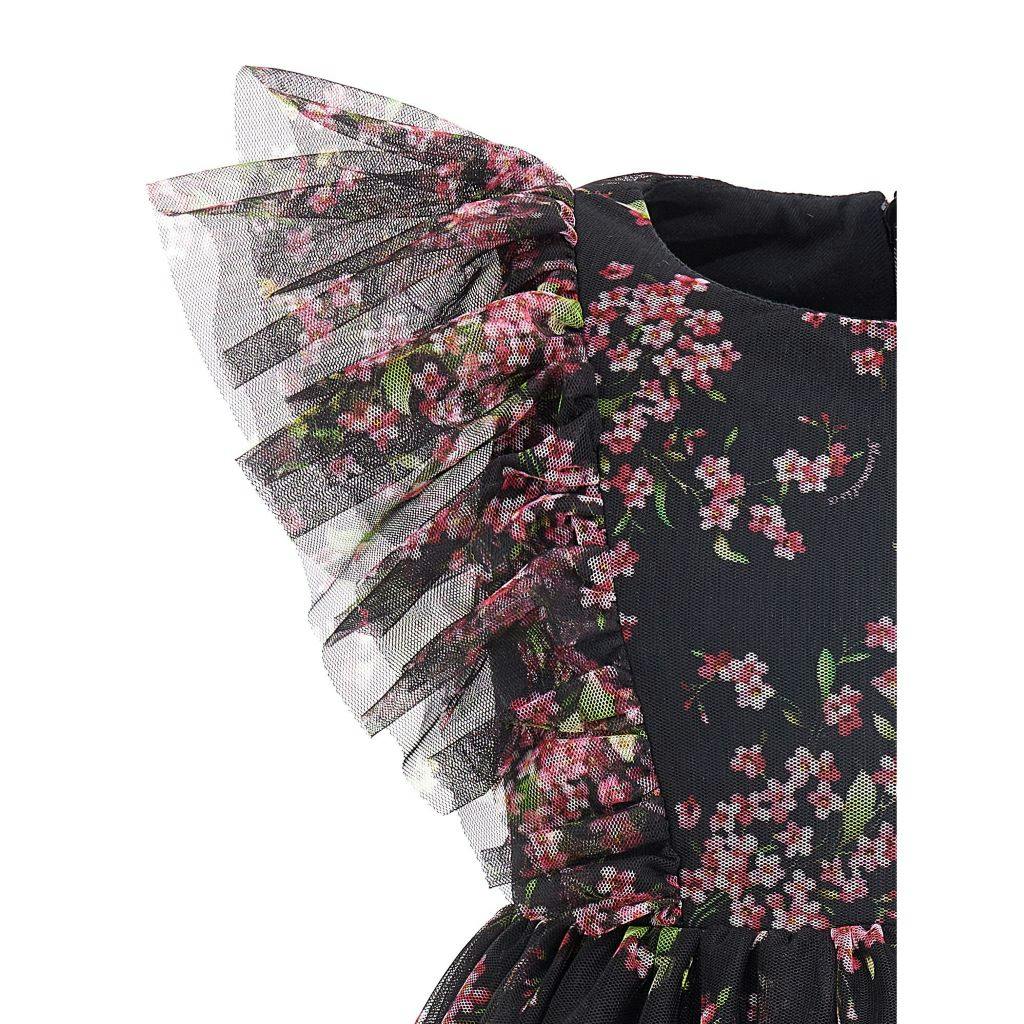 Floral Print Tulle Dress
