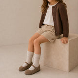 Suede Mary Jane | Beige