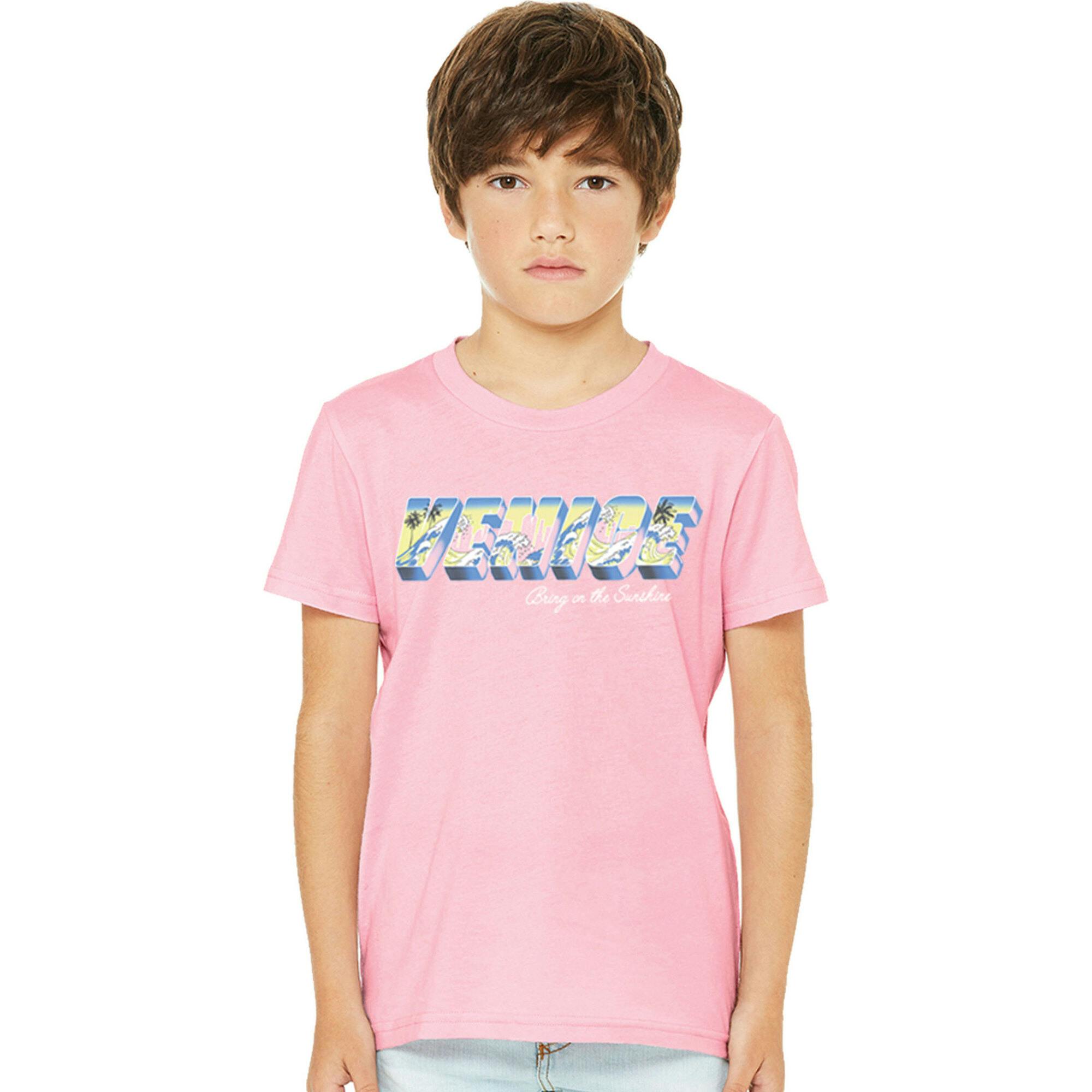 Kids' Pink Venice T-shirt-Unisex