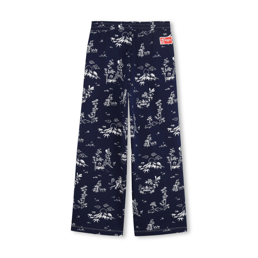Medieval Blue Kenzo Printed Pants