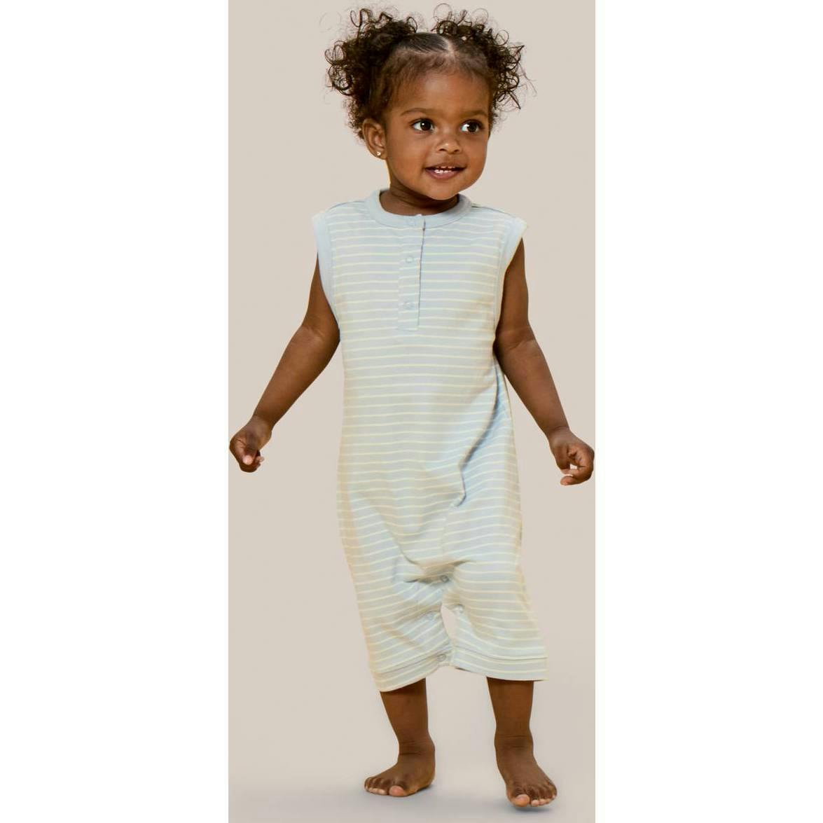 Printed Henley Romper