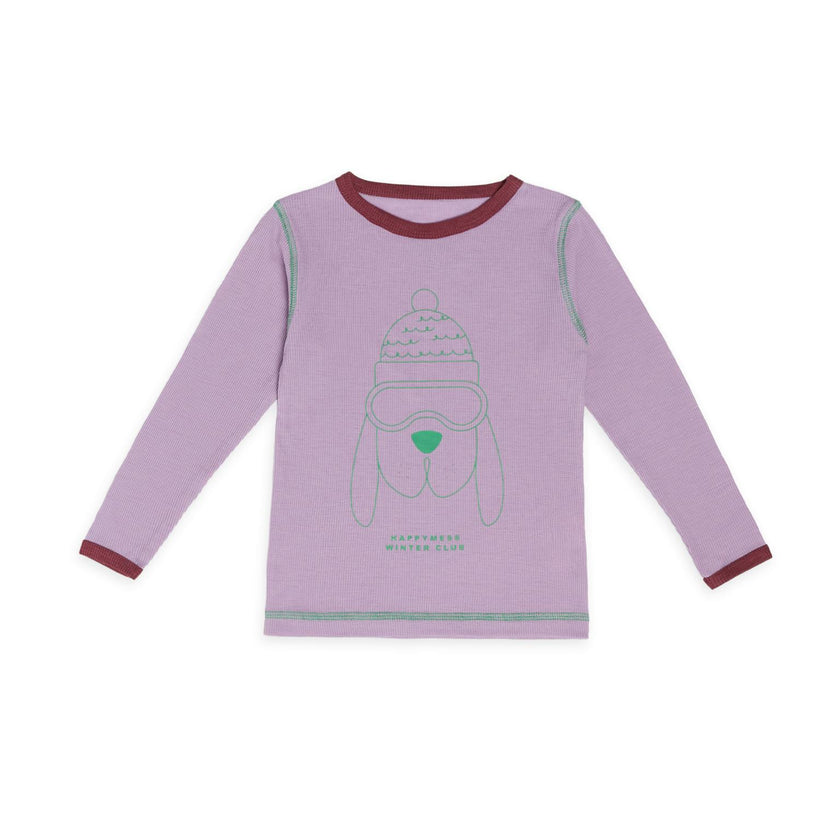children's wool thermoactive longsleeve  - happy doggo