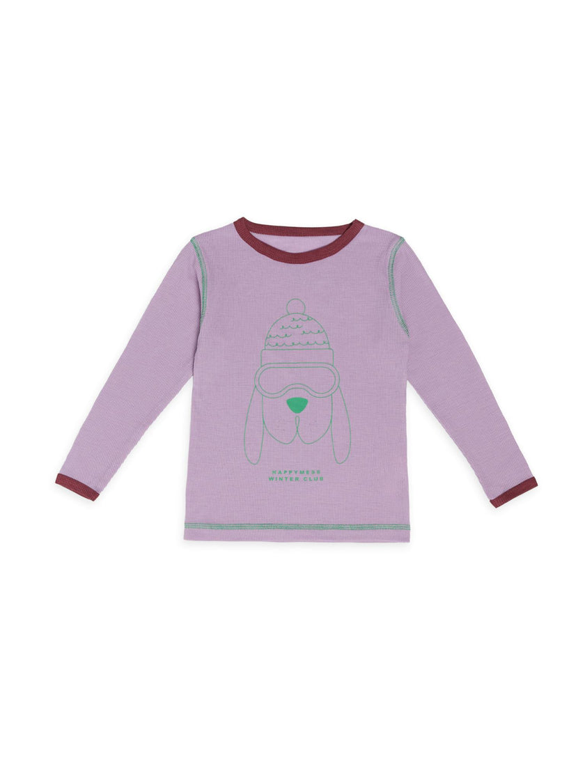 children's wool thermoactive longsleeve  - happy doggo