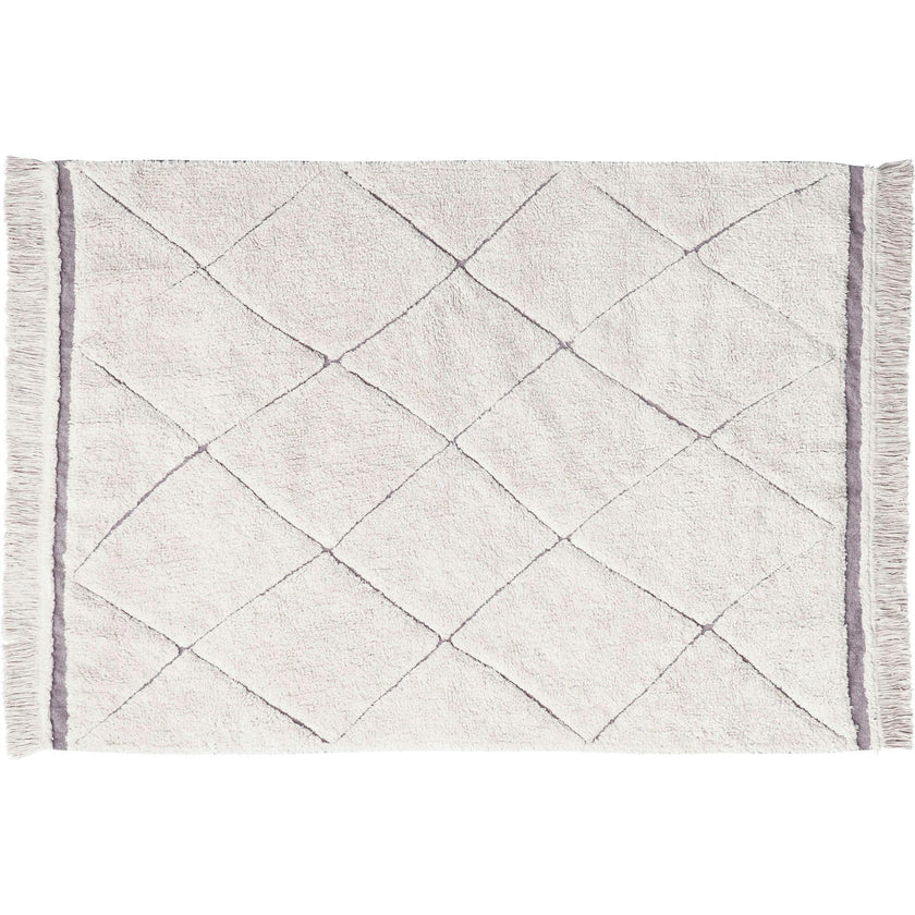 Bereber RugCycled Washable Rug. Natural