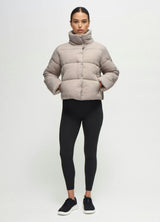 The Cloud Crop Size Zip Maternity Puffer Jacket