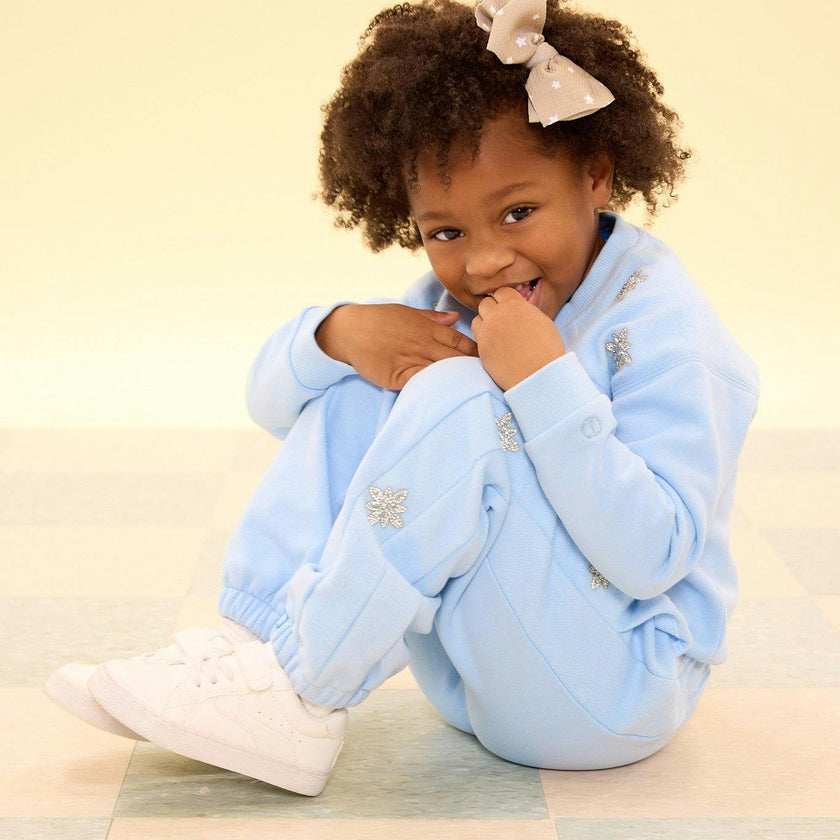 Mini Casey Jogger Sweatpants in Light Blue