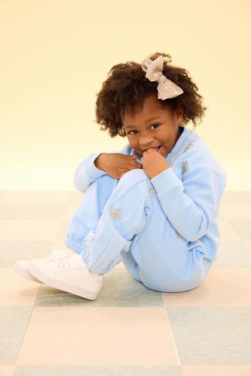 Mini Casey Jogger Sweatpants in Light Blue