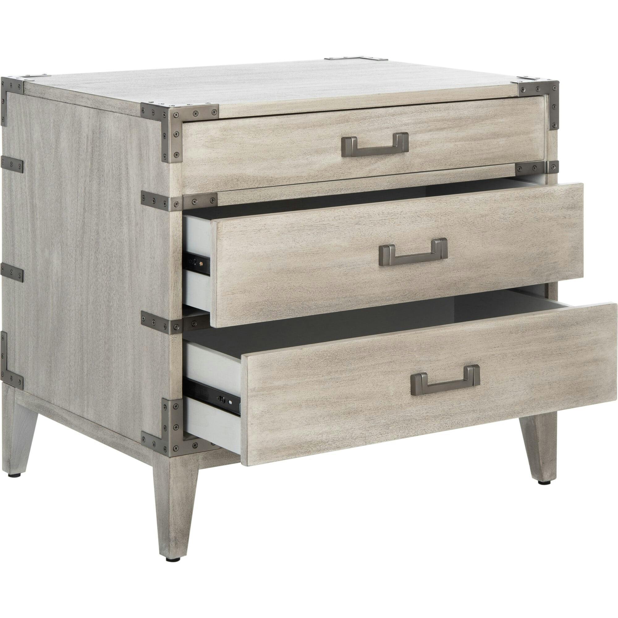 Nisha 3 Drawer Nightstand
