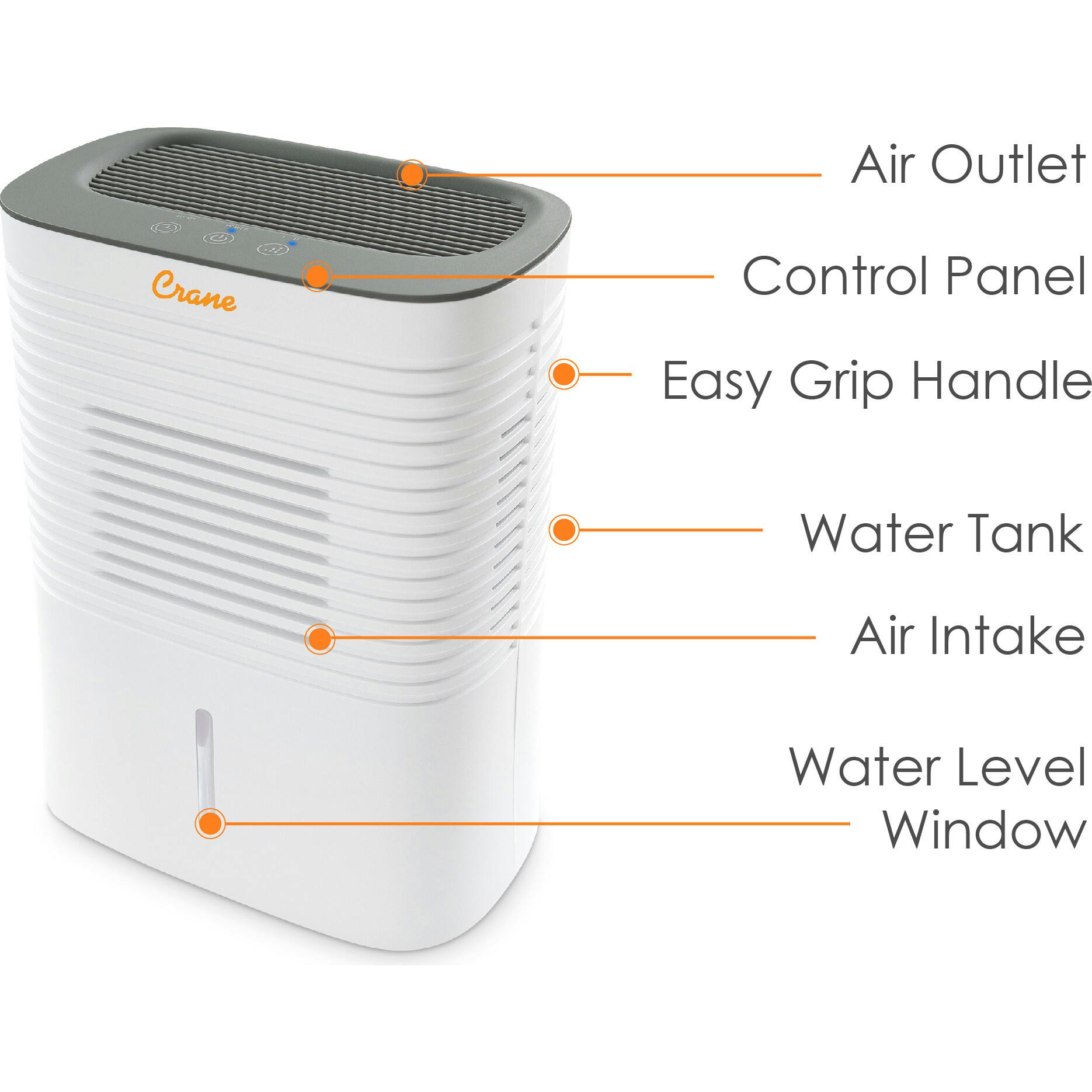 4 Pint Compact Dehumidifier for Small to Medium Rooms