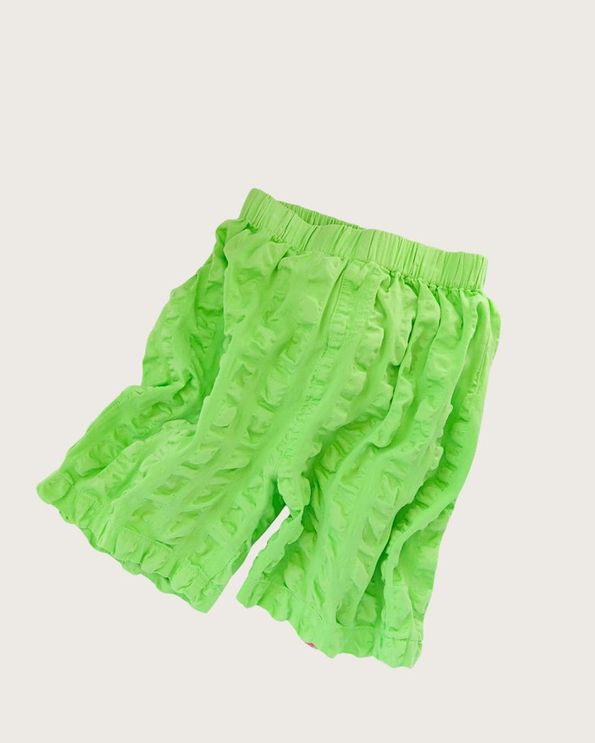 Kit Green Seersucker Long Shorts
