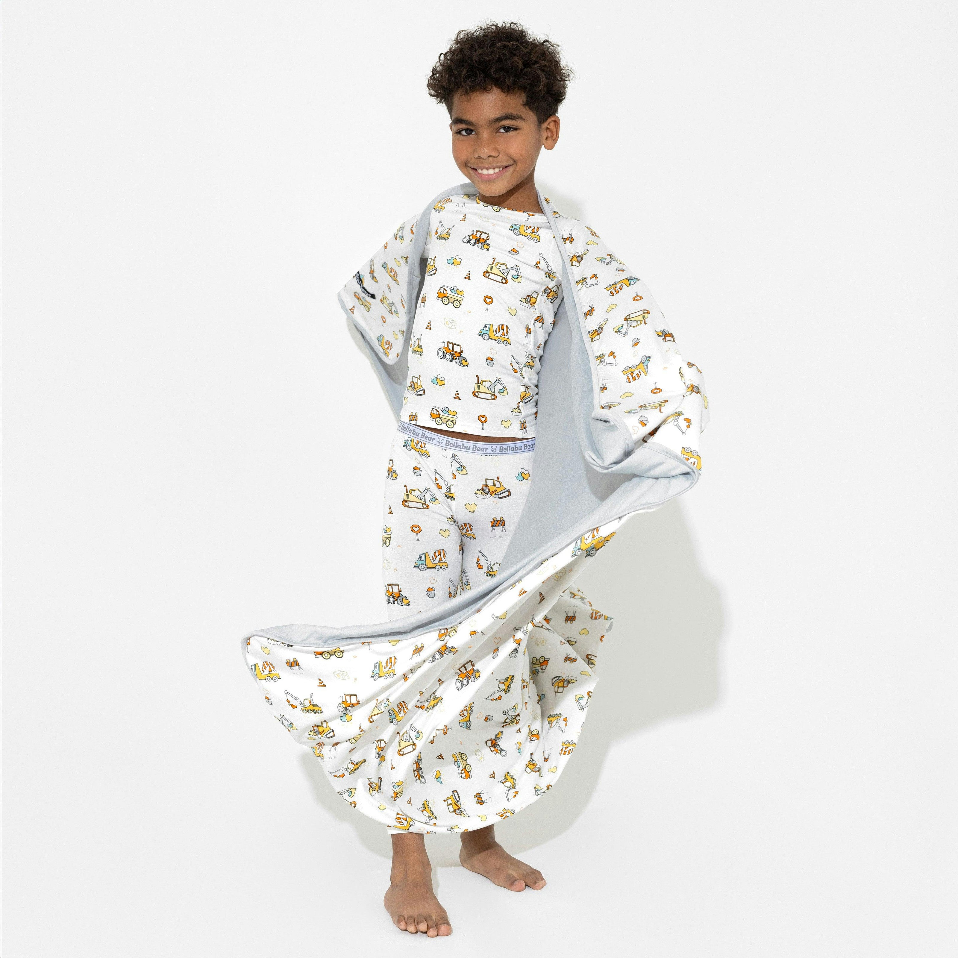 Love Trucks Bamboo Kids Pajamas