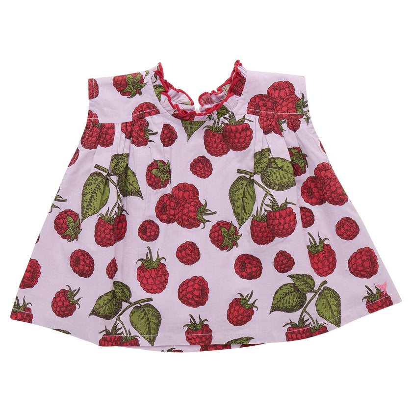 Girls Misha Top - Lavender Raspberries