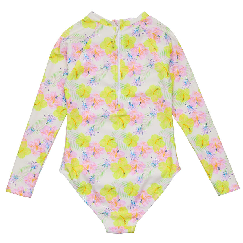 Aloha Vacay Recycled LS Surf Suit