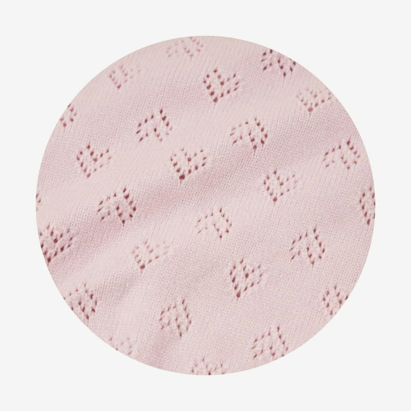 Icing Pink Pointelle Cardigan