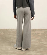 Womens Recycled Fleece Wide Leg Pant - Recycled Fleece - Heather Grey