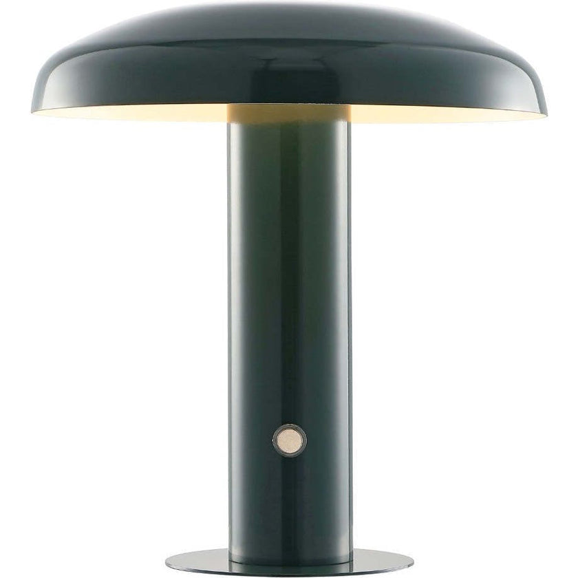 Suillius 11" Contemporary Bohemian Rechargeable/Cordless Iron Integrated LED Mushroom Table Lamp
