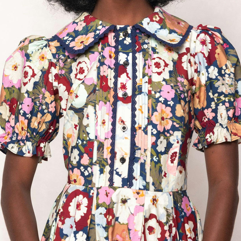 Sophia Dress in Midnight Garden