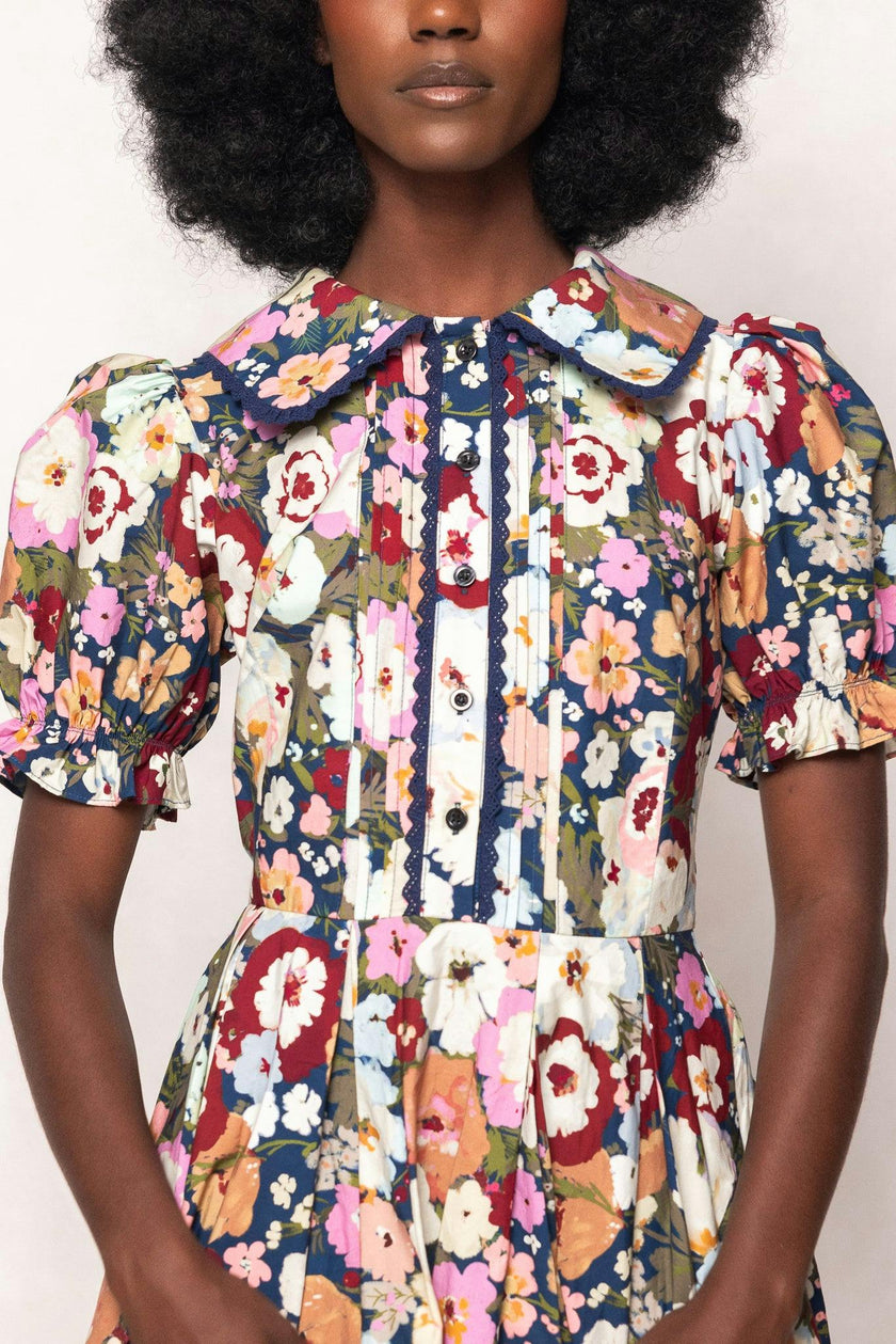 Sophia Dress in Midnight Garden