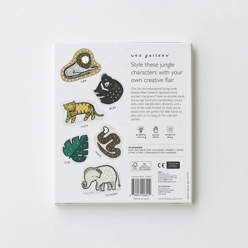Jungle Lacing Cards