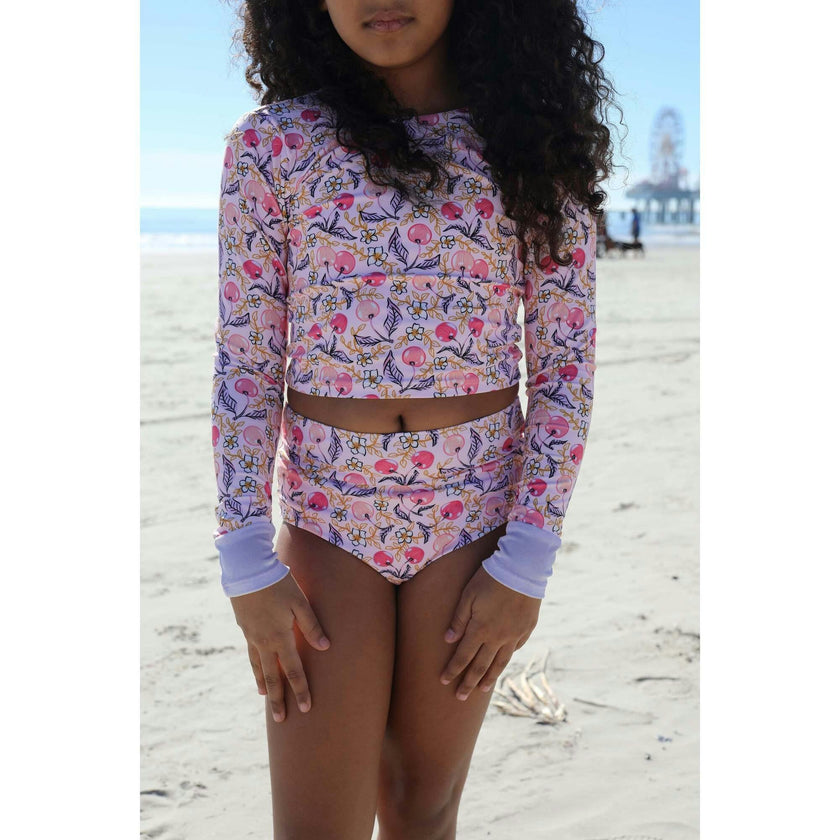 Santine Cherry Two Piece Long Sleeve