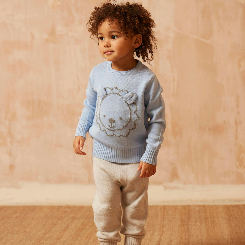 Baby Pants with Knee Pads | Grey