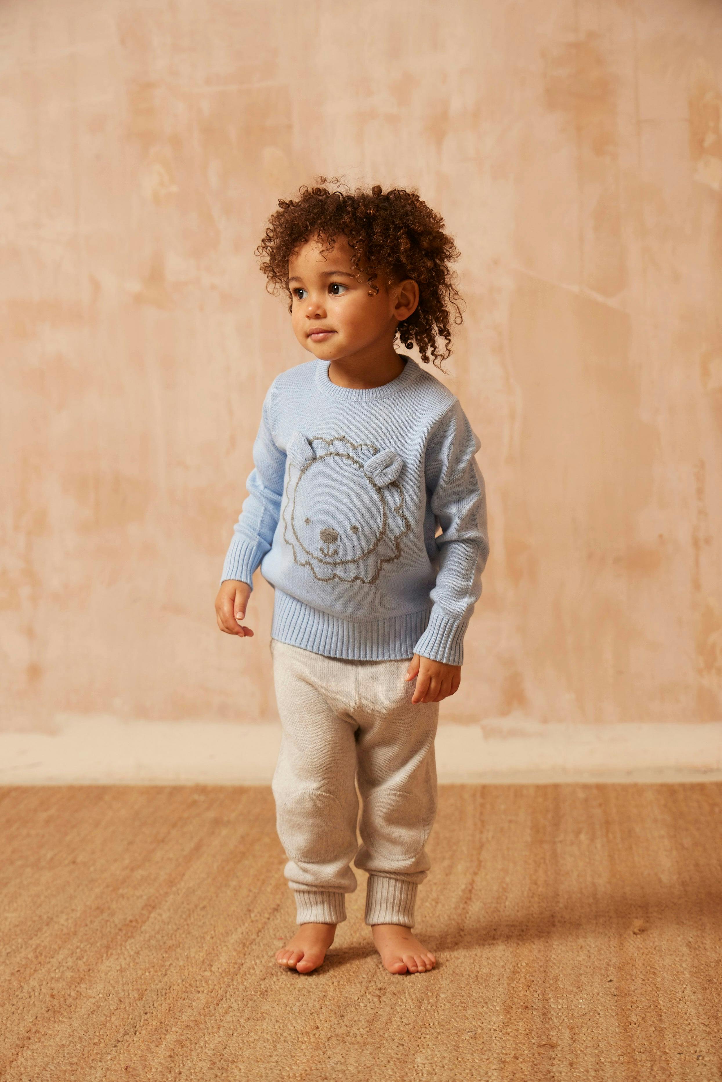Baby Pants with Knee Pads | Grey