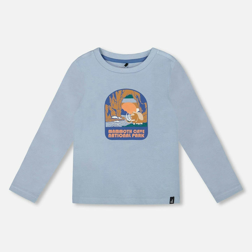 Organic Cotton Long Sleeve T-Shirt Light Blue