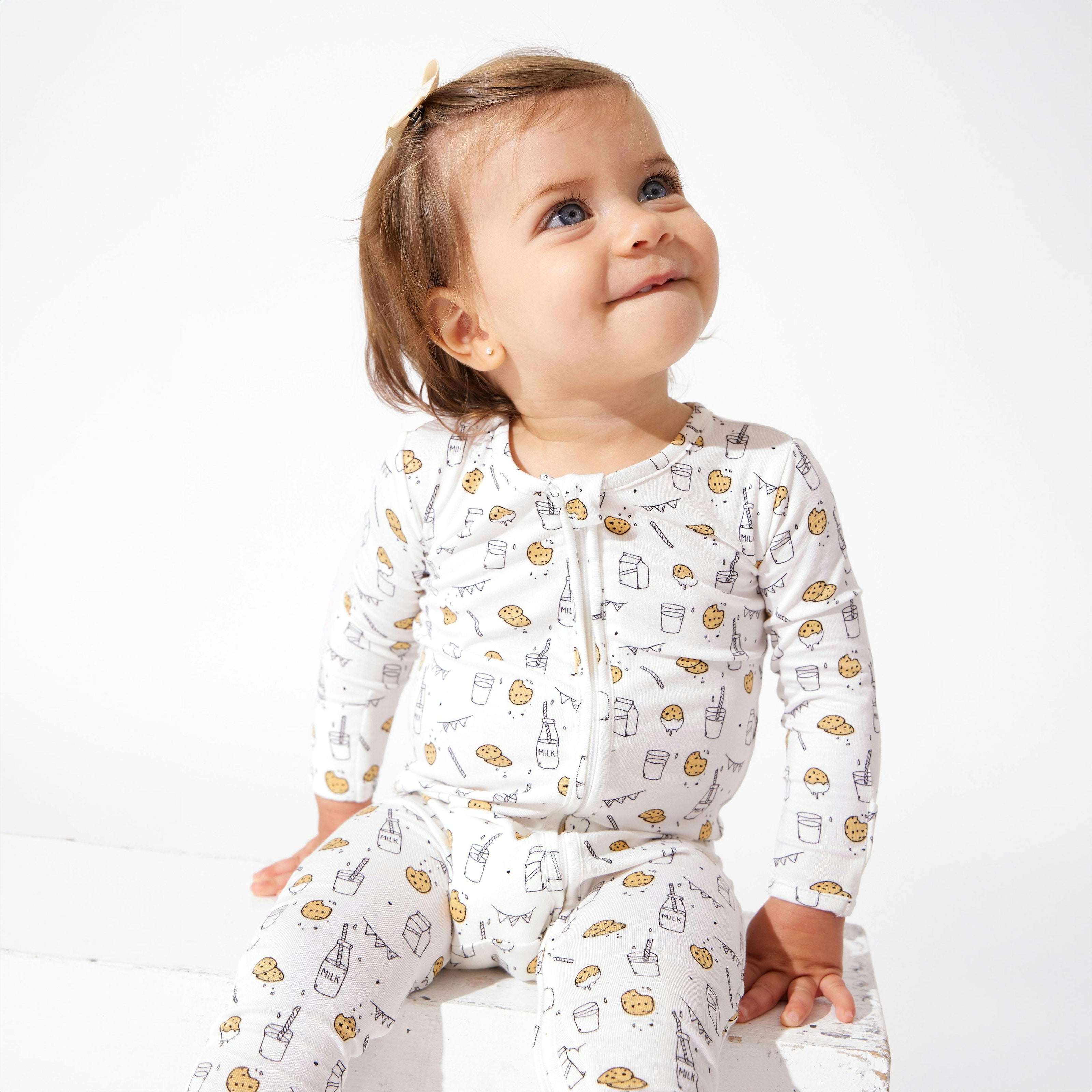 Milk and Cookies Bamboo Convertible Footie