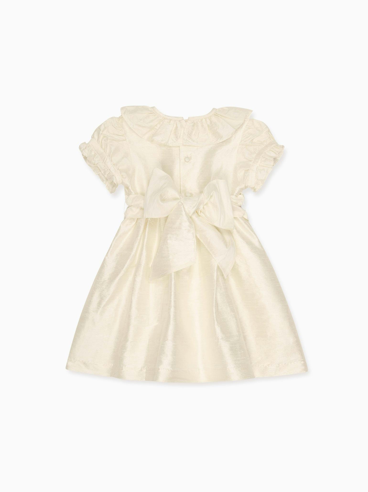 Ivory Azalea Ceremony Silk Girl Dress