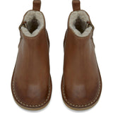 Winston Fur-lined Boot Tan Burnished Leather, Tan
