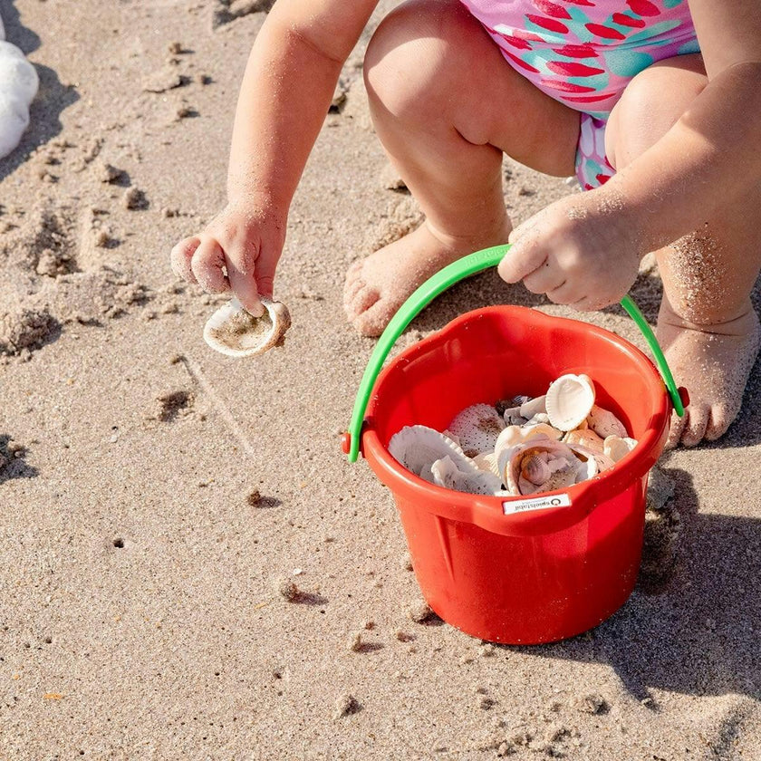 Small Sand Pail 3 Pack (1 red