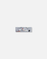 Printed Organic Cotton Headband Blue Grey Sheep