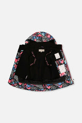 Two Piece Play Snowsuit Black Zebra Print With Pink Pants