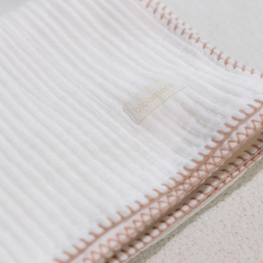 4 Layer Muslin Blanket (Brown, Pink)