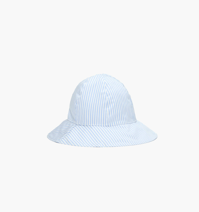 The Baby Sunhat - Blue/White Stripe