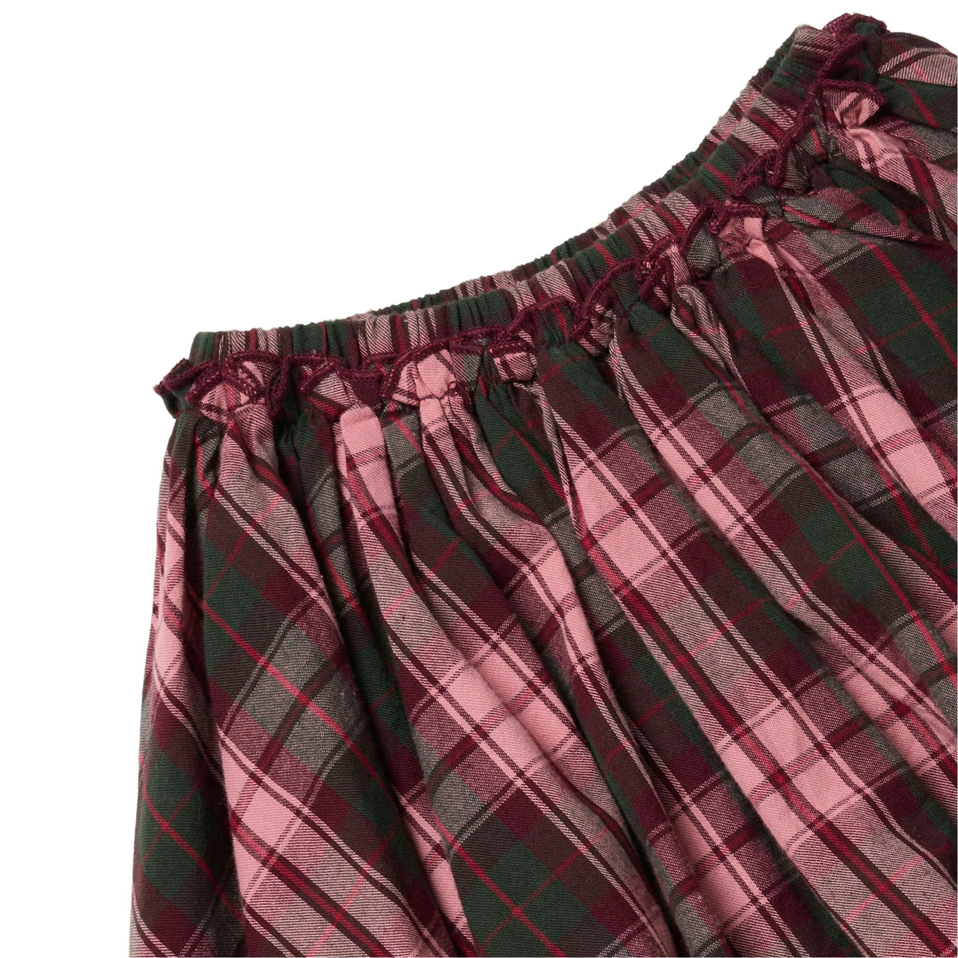 Girls Gianna Skirt - Burgundy Tartan