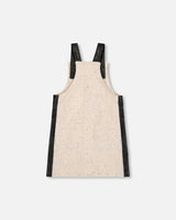 Glittering French Terry Overall Dress