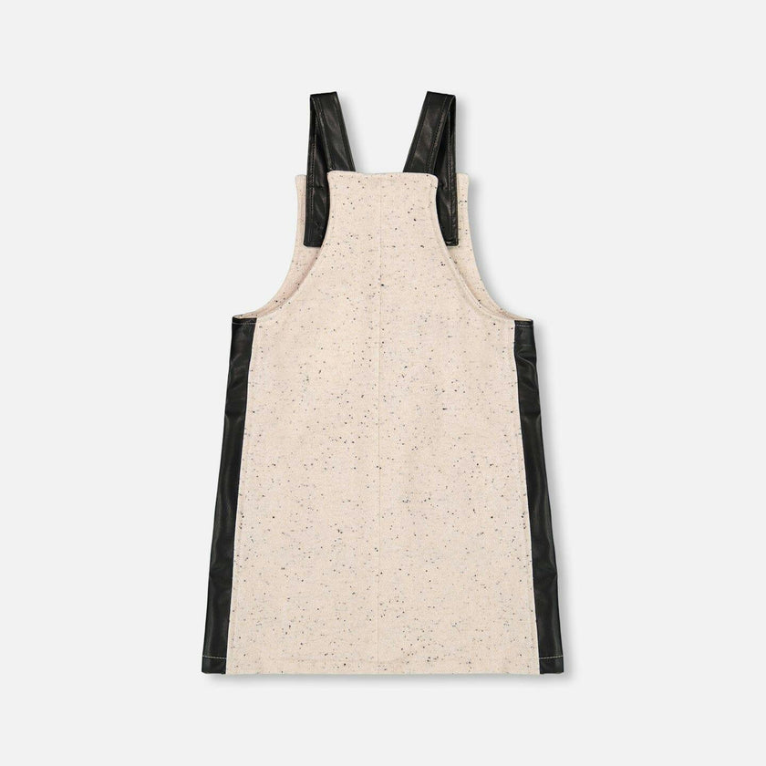 Glittering French Terry Overall Dress