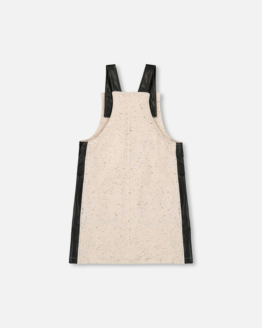 Glittering French Terry Overall Dress