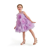 Purple Briellea Embellished Sleeveless Dress